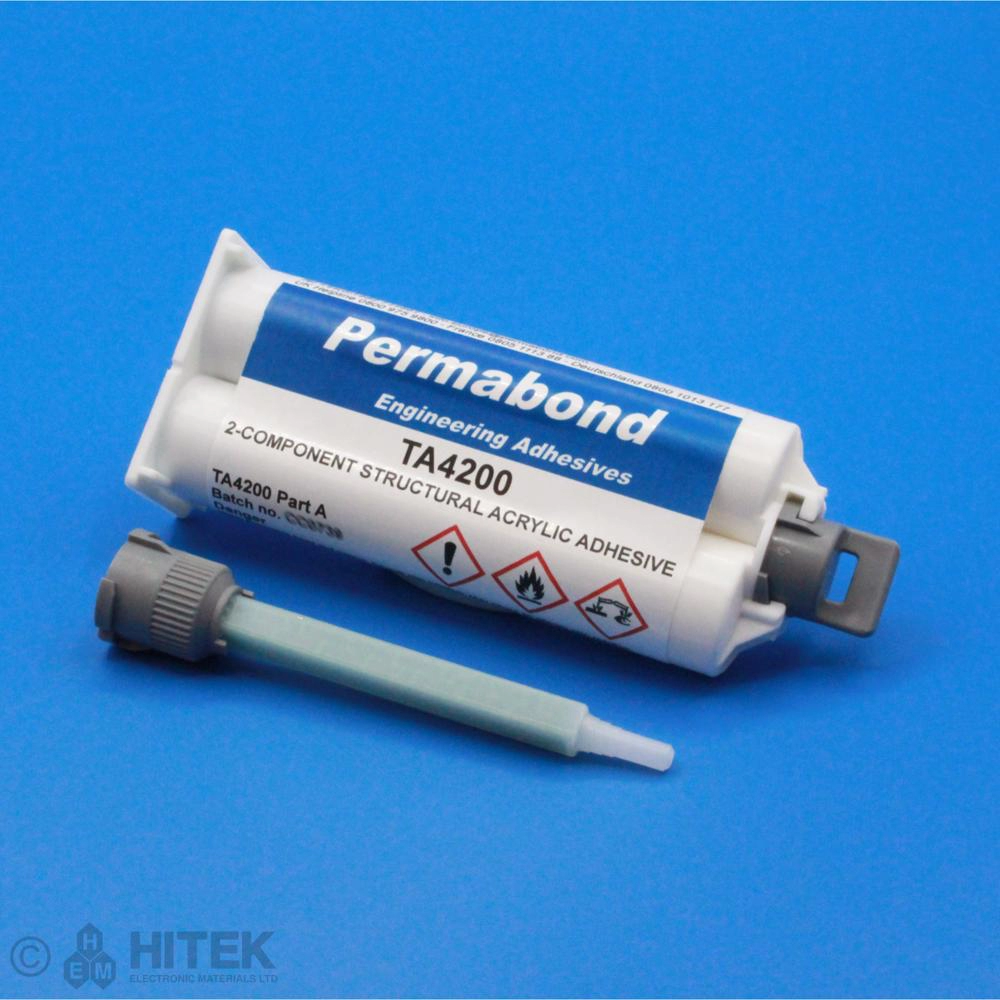 Permabond TA4200 - Two Part, Rapid Curing 1:1 Toughened Acrylic Adhesive(50Ml)