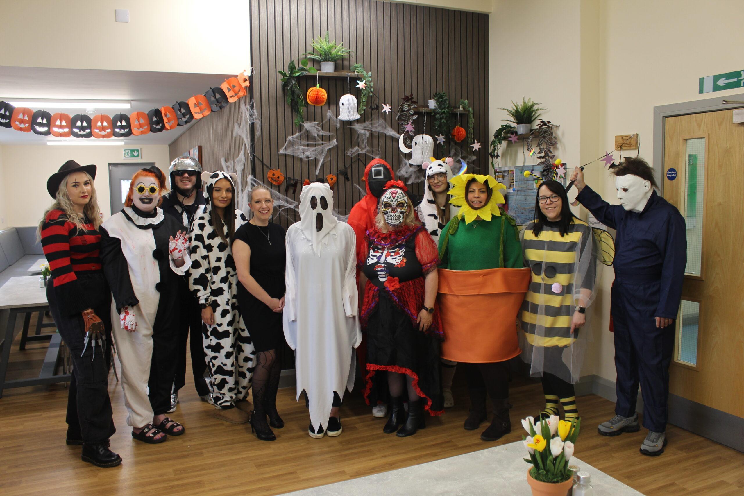 HITEK Staff wearing Halloween costumes 2025