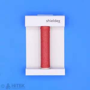 Shieldex Conductive Wrapped Yarn-dyed red 44/10