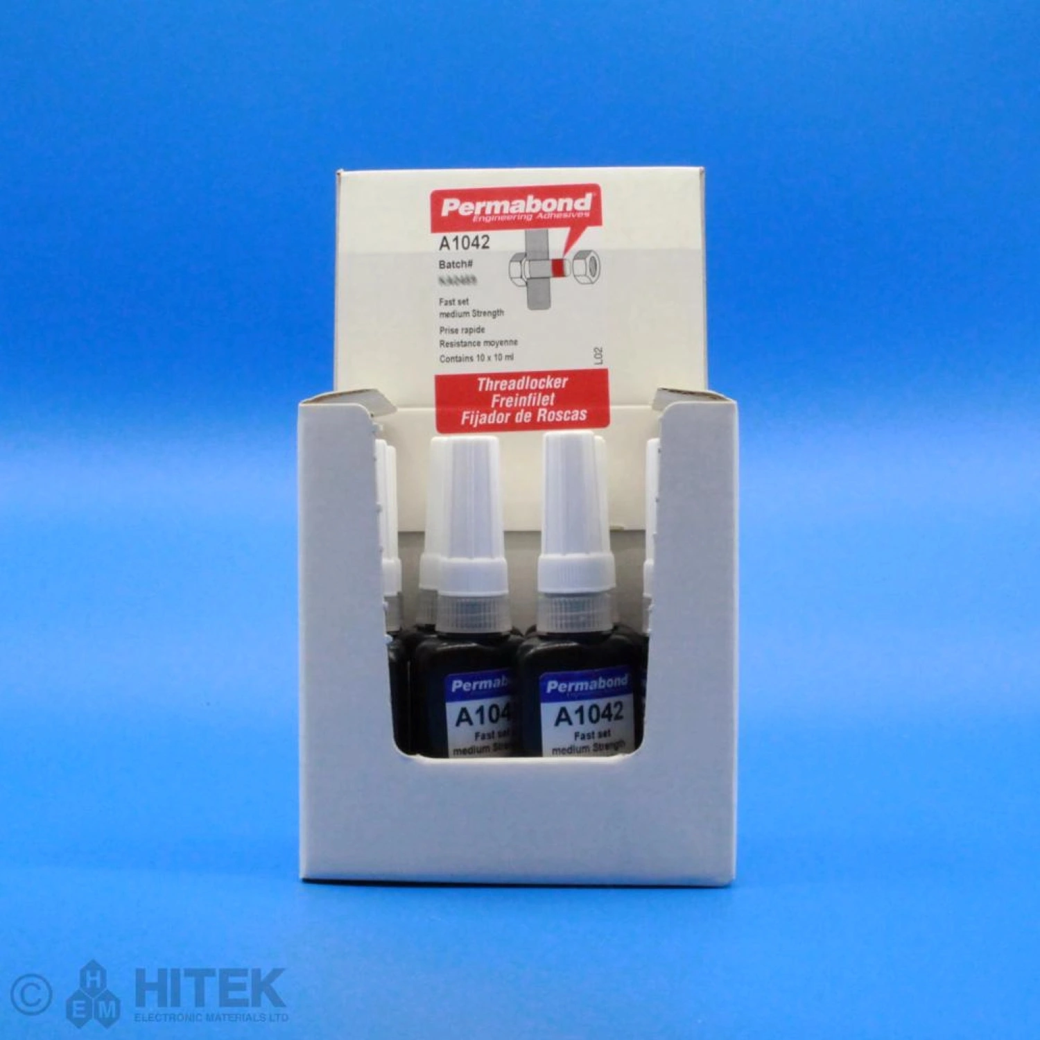 Permabond A1042 - WRAS Threadlocking Adhesive (10 x 10ml) - Image 2