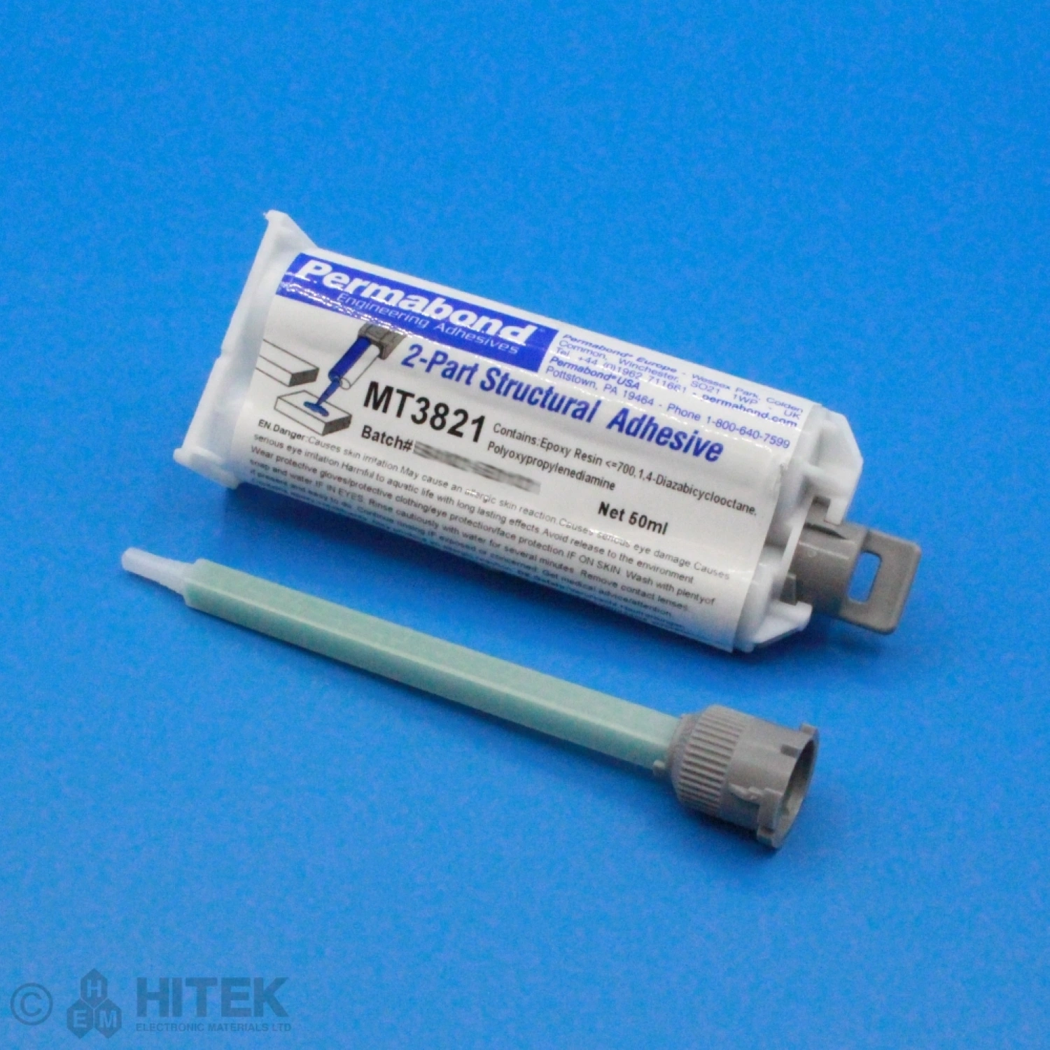 Permabond MT3821 - 2:1 Two-Part Modified Epoxy Adhesive (50Ml)