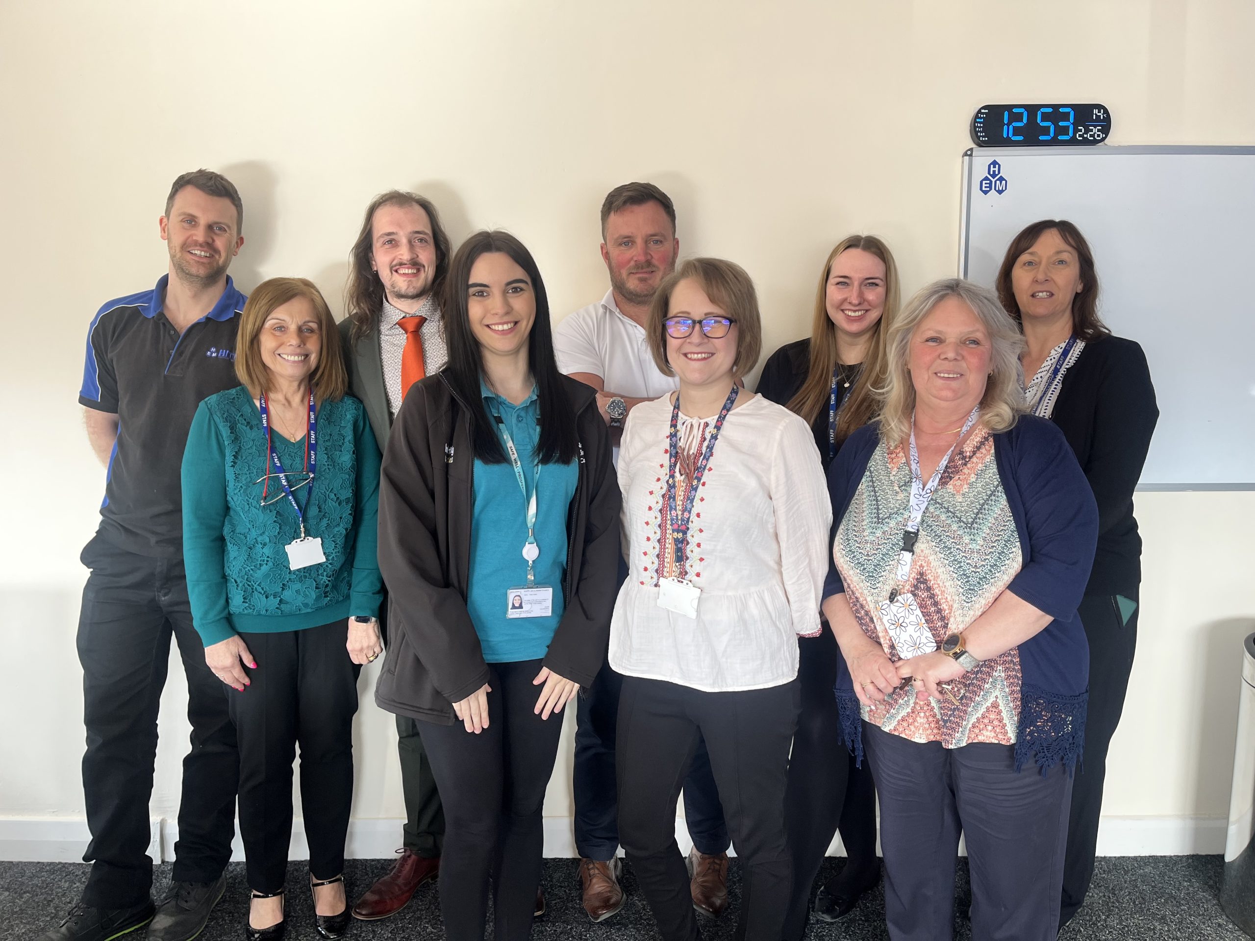 Participants from the Health and Wellbeing programme at HITEK