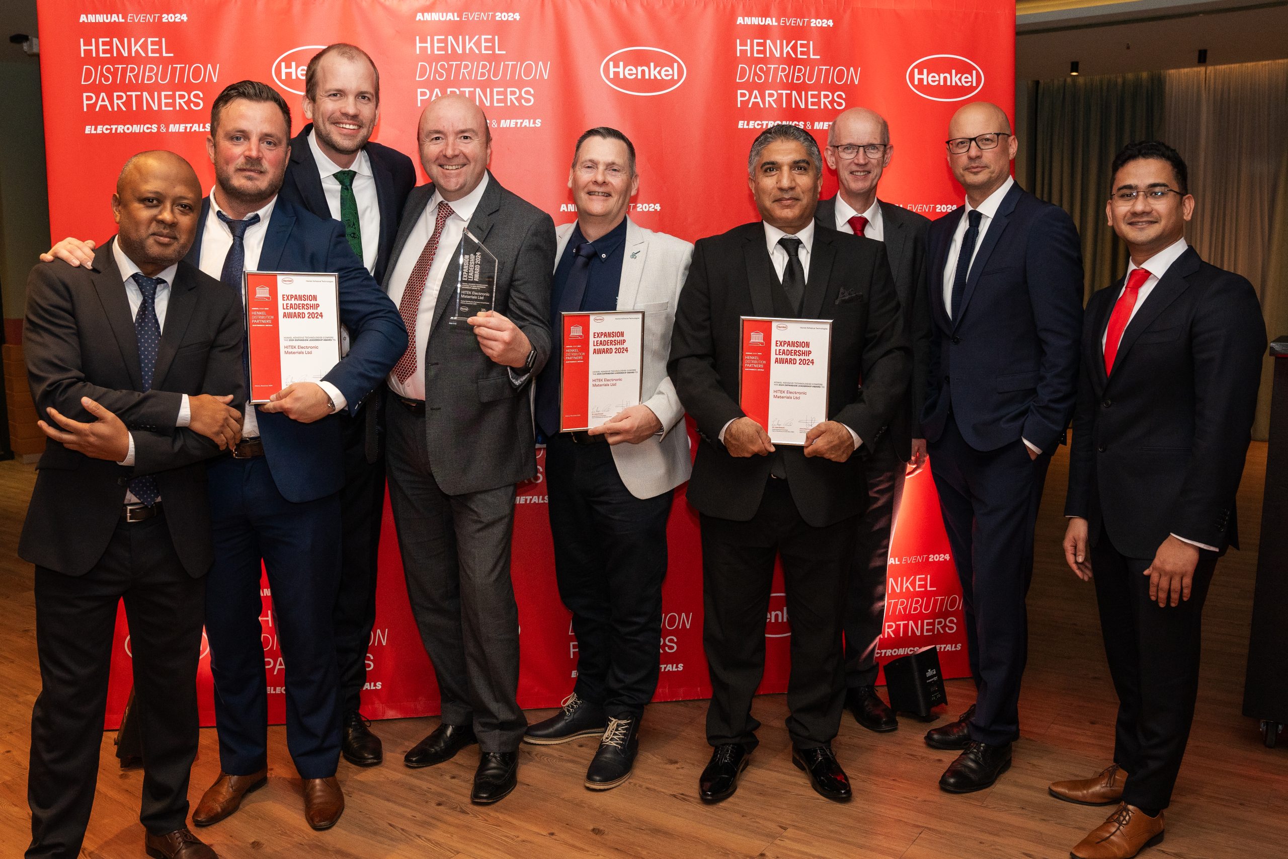 HITEK receiving an award from Henkel to highlight great partnership