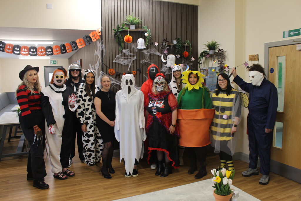 HITEK Staff wearing Halloween costumes 2025