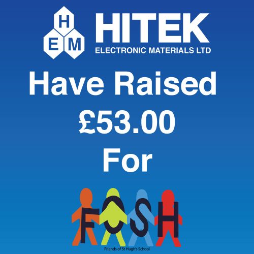 HITEK raised £53 for Friends of St Hughs