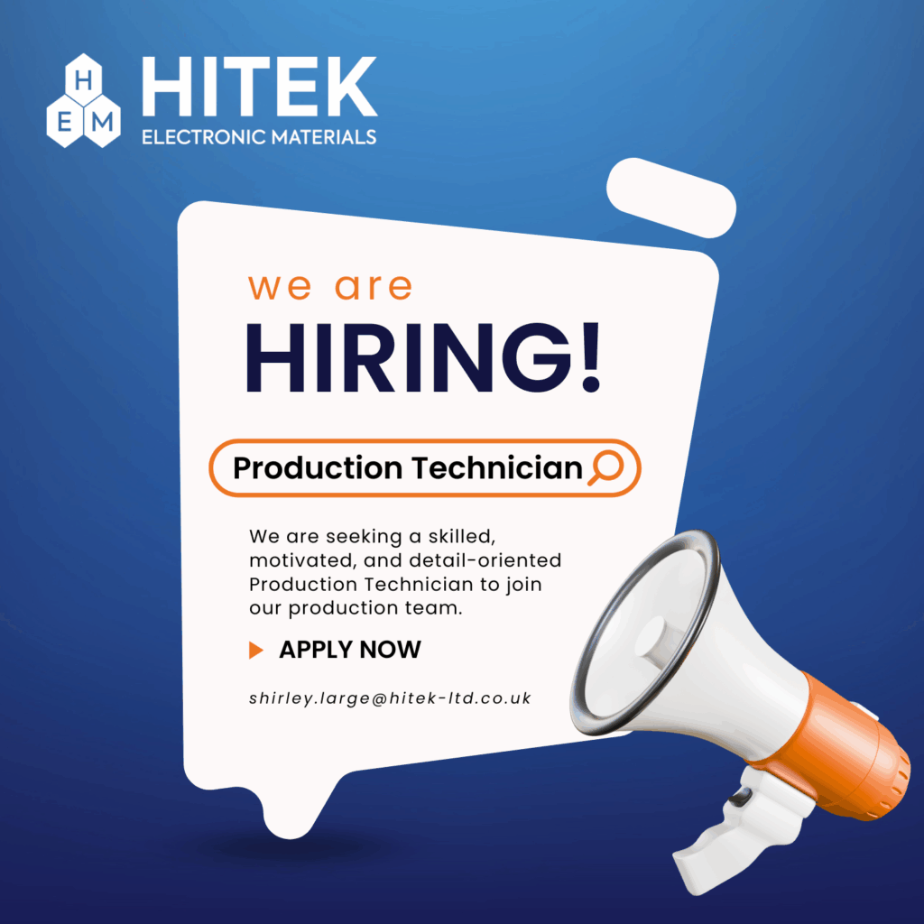 Current Vacancies 1 Production Technician post